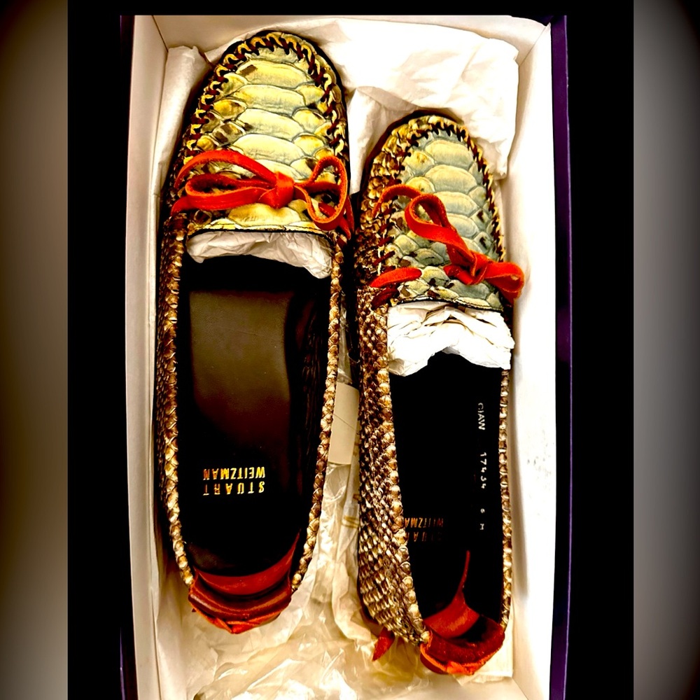 Stuart Weitzman Snakeskin Driver’s - image 1